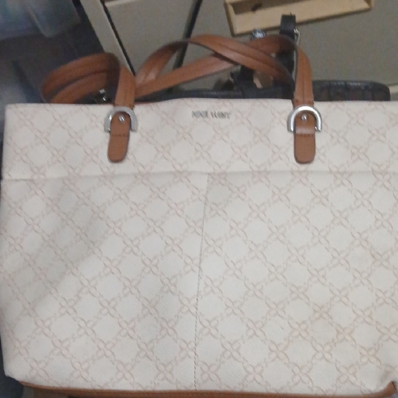 Nine West Cream and Tan Women's Bag - Picture 1 of 6